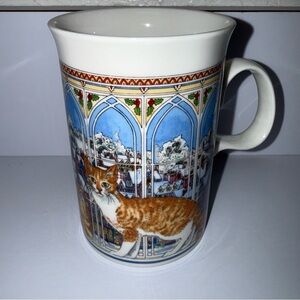 VTG, Dunoon, Christmas Window, Mug, Made In Scotland, Cats, Winter, Coffee, Tea!